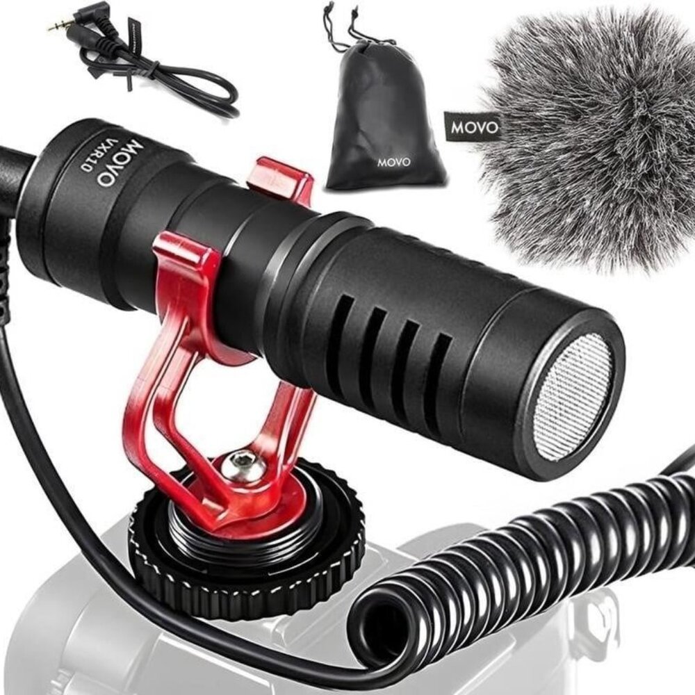 Movo VXR10 Shotgun Mic for DSLR, iPhone, Android smartphones
